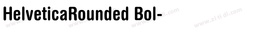 HelveticaRounded Bol字体转换